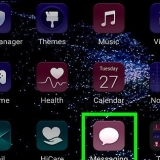 For at forlade en gruppesamtale på samsung galaxy