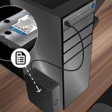 Udskiftning af en harddisk i en computer
