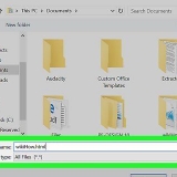 Konverter en html-fil til word