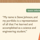 At skrive en introduktion til en portfolio
