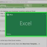 Opret en inventarliste i excel