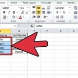 Sorter en liste i excel