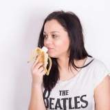 Lindre et sår med bananer