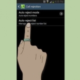 Bloker et nummer i android