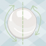 Kontrollerer en perle for ægthed