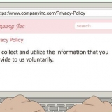 Opret en privatlivspolitik for et websted