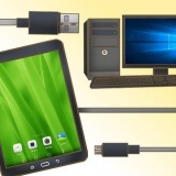 Tilslutning af en tablet til en computer