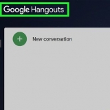 Send en invitation til google hangouts