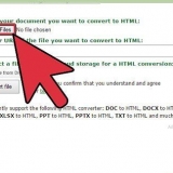 Konverter et word-dokument til html
