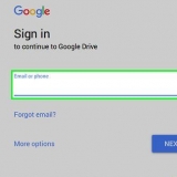 Del store filer på google drev