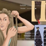 Fastgøring af hair extensions
