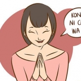 Sig hej på japansk