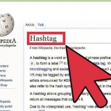 Brug af hashtags på twitter
