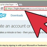 Log ind på skype