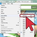 Zoom ind på en pc