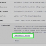 Deaktiver din facebook-konto