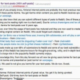 Indsamling af karma på reddit