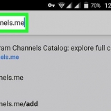 Deltag i en telegram-kanal på android