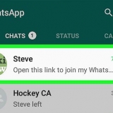 Deltag i en whatsapp-gruppe på android