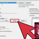 Udskriv flere sider pr. Ark papir i adobe reader