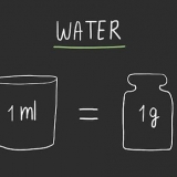Konvertering af milliliter til gram