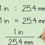 Konverter millimeter til tommer