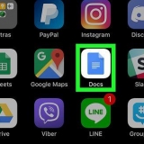 Tilføj sidetal i google docs på iphone eller ipad
