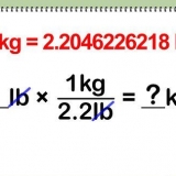 Konverter pund (lb) til kilogram