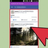 Slet kommentarer eller beskeder på facebook i facebook-appen