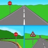 Stop ved et stopskilt