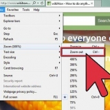 Zoom ud på en pc