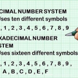 Konverter fra decimal til hexadecimal