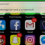 Se, om din snapchat er blevet taget et skærmbillede