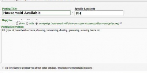 Sætte annoncer på craigslist