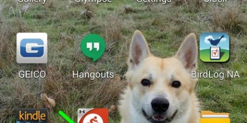 Sletning af apps på en android-enhed
