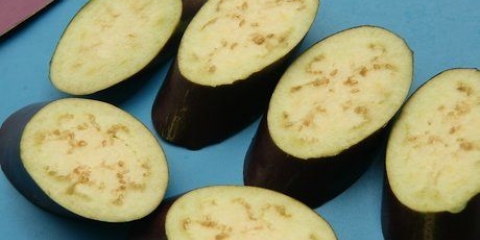 Forberedelse af aubergine