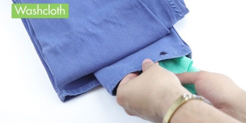 Fjern blodpletter fra jeans