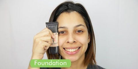 Påfør concealer og foundation
