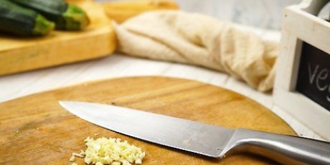 Forberedelse af zucchini