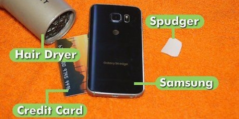 Fjernelse af bagsiden af ​​en samsung galaxy