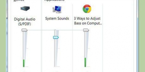 Juster bassen på din computer