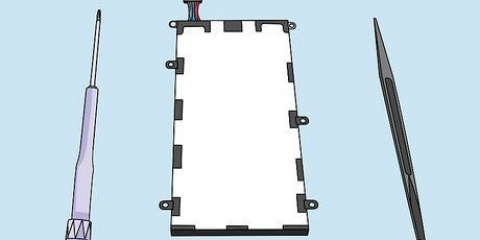 Fjernelse af batteriet fra en samsung galaxy-tablet