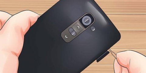 Fjernelse af batteriet fra en lg g2