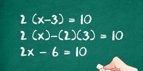 Brug af den distributive egenskab til at løse en ligning