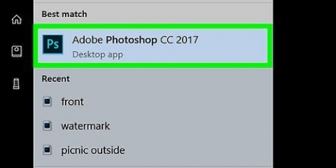 Importer et billede til photoshop