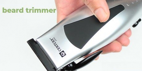 Brug af skægtrimmer