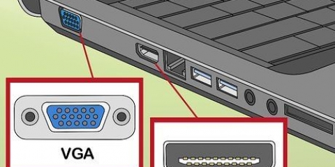 Tilslut en skærm til din bærbare computer