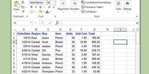 Opret en database fra et excel-regneark