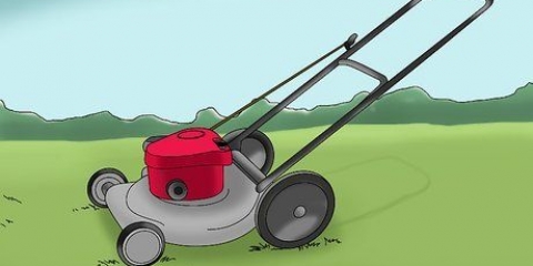 Start af en push-plæneklipper