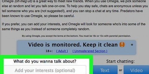 Hav en rigtig samtale på omegle